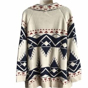Chic Geometric Patterned Cardigan